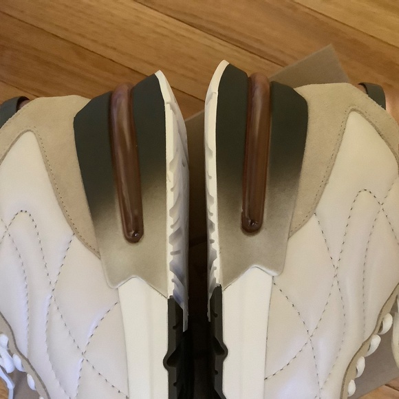 Ash Kacy Leather And Suede Sneakers Biscuit Off White SZ EU 40/ US 9.5 - Picture 5 of 16